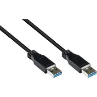 Pro - USB-kabel - USB typ A (hane) till USB typ A (hane) - USB 3.0 - 1.8 m - svart