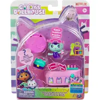 Gabby's Dollhouse Gabbys Dollhouse Celebration Series Mercat Bobble Figure med Dollhouse Mbler och accessoarer Barnleksaker fr flickor och pojkar i ldrarna 3 oc