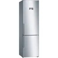 Bosch Serie | 4 KGN397LEQ - Kylskåp/frys - bottenfrysskåp - bredd: 60 cm - djup: 66 cm - höjd: 203 cm - 368 liter - Klass E - matt stål
