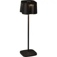 Gnosjö Konstsmide LED-dekorbelysning Nice USB-laddningsanslutning Nice, dimbar, Svart, Aluminium / grå / zink, Modern