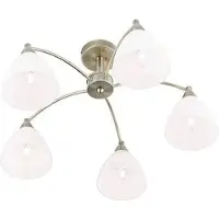 Orion Taklampa Kinga, dimbar, Brun / mässing, Vardagsrum / matsal, Metall, Lantlig / rustik, Taklampa