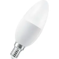 Osram LED STAR+ - LED-glödlampa - form: B37 - glaserad finish - E14 - 4.9 W (motsvarande 40 W) - klass F - RGB/varmt vitt ljus - 2700 K