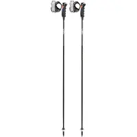 LEKI Carbon 12 3D Black/Dark Anthracite/Neonyellow 135 cm Skidstavar