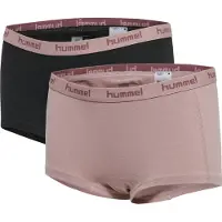 Hummel Hipstertrosor - hmlCarolina - 2-pack - Woodrose - - 5-6 år (110-116) - Hipstertrosor