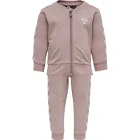 Hummel Sweatset - HMLBille - Rosa m. Vit - - 68 - Sweatset