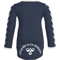 Hummel Body l/ä - hmlFlipper - Marinblå - - 1 år (80) - Body L/Ä
