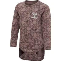 Hummel Body l/ä - hmlFia - Deep Taupe m. Silverglitter - - 74 - Body L/Ä