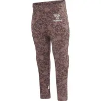 Hummel Leggings - hmlFia - Deep Taupe m. Silverglitter - - 74 - Leggings