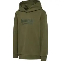 Hummel Hoodie - hmlJR Base - Winter Moss - - 5-6 år (110-116) - Hoodie