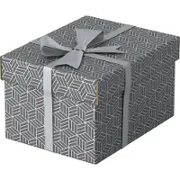 Esselte Home - Förvaringsbox - small - grå (paket om 3)