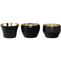 Skultuna Kin ljushållare svart 3-pack