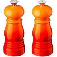 Le Creuset Signature Salt- Och Pepparkvarnsset 11 Cm - Kryddkvarnar Abs-plast Volcanic