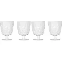 Sagaform Picknickglas, vit akryl, 4 stycken, 0,3 l Utomhusmat /