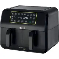 Ariete Fat Free Fryer 4623/00 Double 8 L 1700 Watt Hot Air Fryer Black