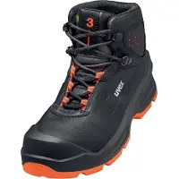 Uvex 3 6873349 Säkerhetsstövlar S3 Svart, Orange 1 par