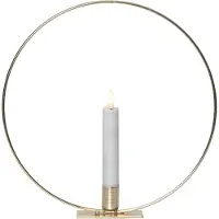 Star Trading Inomhusdekoration Flamme Ring Stående | Mässing []