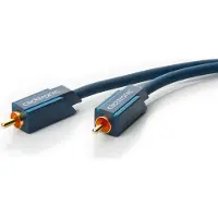 ClickTronic 1m ljudkabel, RCA, Hanstik, RCA, Hanstik, 1 m, Blå