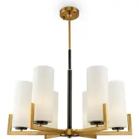 Maytoni Ljuskrona Fortano, dimbar, Mässing / guld, Vardagsrum / matsal, Metall, Ljuskronor