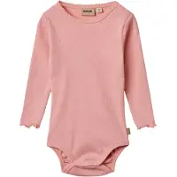 Wheat Body l/ä - Rib - Regitze - Rose - - 74 - Body L/Ä