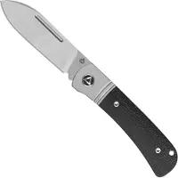 QSP Knife Hedgehog Spear Point 142SP-A, Satin 14C28N, Black Micarta, slipjoint pocket knife