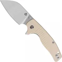 QSP Knife Chefmaster 163-B1, Satin 14C28N, Ivory White G10, pocket knife, Keanu Alfaro design