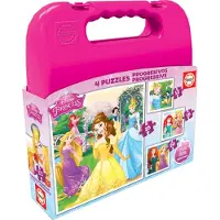 Educa Pussel - 4 Olika - Disney Princess - - One Size - Pussel
