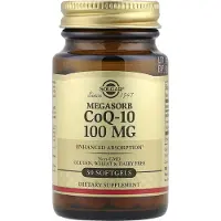 Solgar , Megasorb CoQ-10, 100 mg, 30 mjuka kapslar
