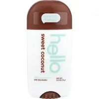 Hello , 24-hour deodorant, with shea butter, sweet coconut, 73 g (2.6 oz)