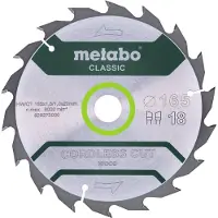 Metabo 628272000 Cirkelsågblad 165 mm 1 st