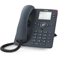 Snom D150 - VoIP-telefon - 3-riktad samtalsförmåg - SIP - 2 linjer - skiffergrå