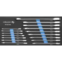Högert Hylsnyckelsats HT7G146; 6-21 mm; 16 st.