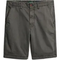 Superdry för män. M7110397A Grå chino-shorts för officerare (30), Casual, Bomull