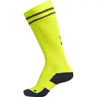 Hummel Fotbollsstrumpor Element - Neongul/Mörkgrå, storlek 46-48