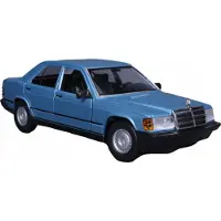 Bburago Mercedes 190E 1987, blau 1:24 Modellbil