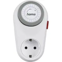 Hama Curved, Daglig timer, Vit, 15 min, 16 A, 183 g, 90 mm