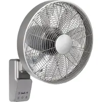 CasaFan AIROS ECO DESIGN WALL TS väggfläkt 45 W (Ø x H) 404 cm x 540 mm titansilver med fjärrkontroll, timer