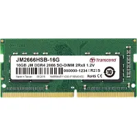 Transcend JetRAM Internminne Laptop Modul DDR4 16 GB 1 x 16 GB Non-ECC 2666 MHz 260-polig SO-DIMM CL19 JM2666HSB-16G