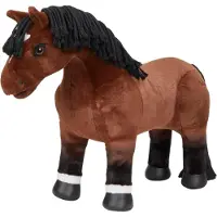 LeMieux Toy Pony Chancer - Racing fullblod med en smart kort man - Supermjuk pls fr borstning och lek - One Size