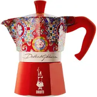Bialetti Cafetière italienne - Bialetti - Moka Express - 3 Tasses - Rouge - Compatible tous feux sauf induction