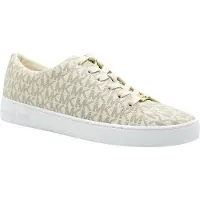 Michael Kors för kvinnor. 43R4KTFS1B Keaton-tofflor med beige logotyp (38), Karta, Nyckelband, Casual