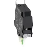 Schneider Electric ZALVG1 Hjälpkontaktblock för påbyggnadshölje, vit, integral LED, 48-120V Lågfördelartillbehör 1 st