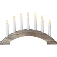 Star Trading Ljusstake Bea | 7-arm | trä | brunbetsad []