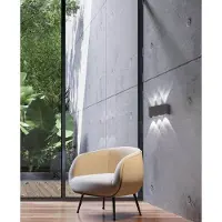 FISCHER&HONSEL GMBH LED utomhus vägglampa Nairobi, Svart, Metall, Modern, LED-vägglampa utomhus
