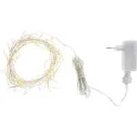 Philips Sirius Home Knirke julbelysning, transparent, 160 lampor, ej utbytbara, LED, 3,84 W, gul