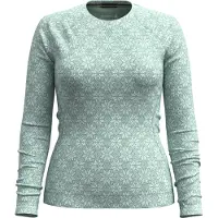 Smartwool Women's Merino 250 Baselayer Crew Boxed Arctic Green Digi Snow