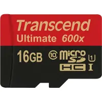 Transcend Ultimate (600x) microSDHC-Kort 16 GB Class 10, UHS-I inkl. SD-adapter
