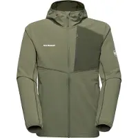 Mammut - Vandringskläder - Madris Light ML Hooded Jacket Men Marsh för Unisex - Storlek M - Khaki