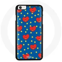 MANIACASE Coque pour Iphone 6 BTS Bangtan Garçons BT21 TATA de V Fond Bleu