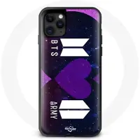 CAPACHEAP Coque pour Iphone 13 Bangtan Sonyeondan Logo BTS Et Logo ARMY I Purple You
