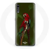 MANIACASE Coque pour Huawei P20 Pionus Perroquet Rouge röd